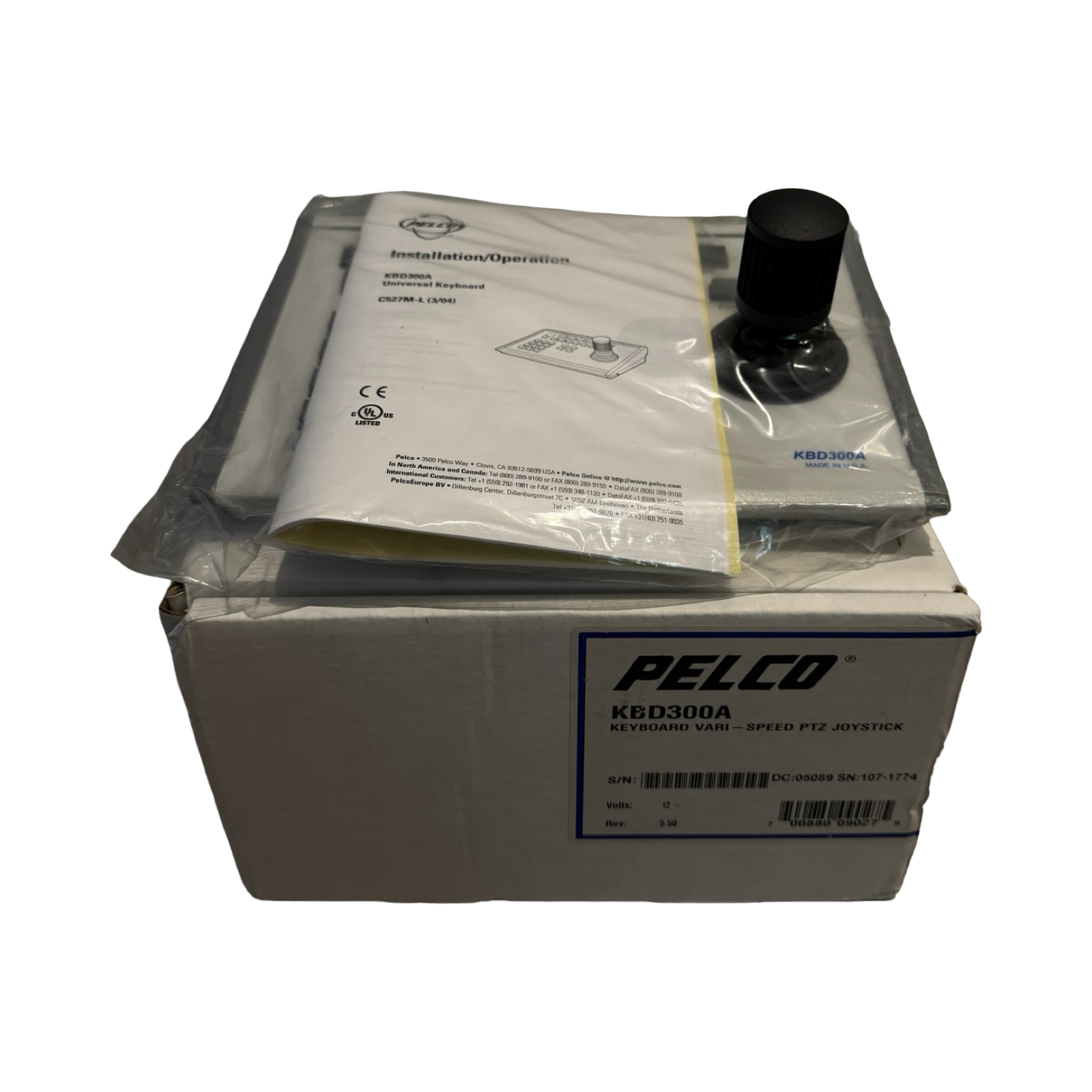 Pelco KBD300A Vari-Speed PTZ Joystick Keyboard Controller