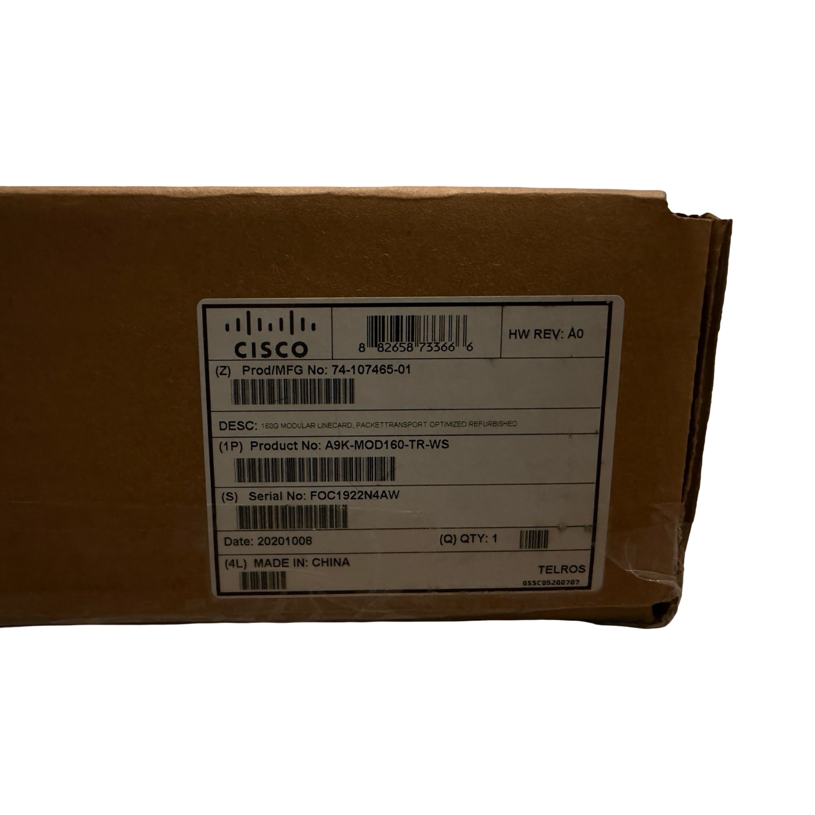 Cisco A9K-MOD160-TR-WS Modular Line Card Cisco Excess Sealed — image 2 of 12