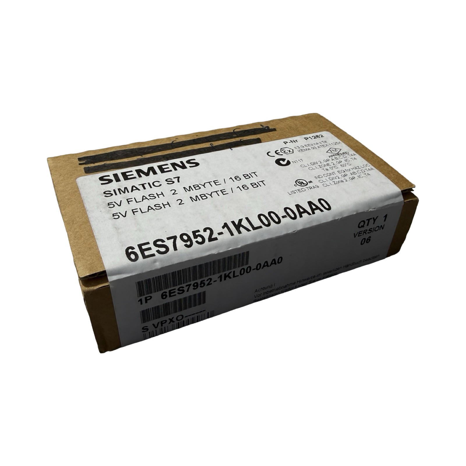 Siemens 6ES7952-1KL00-0AA0 SIMATIC S7 Flash Memory Card 2MB 5V 16-Bit